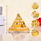Shree Yantra Sri Chakra Meru Laxmi Yantra for Good Luck Wealth Home Office Decor - Perfect for Meditation Spiritual Blessings (3 Inch)
